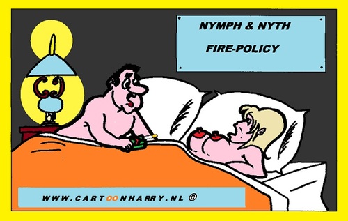 Cartoon: Nymph and Nyth (medium) by cartoonharry tagged girls,nude,nymph,cartoon,cartoonharry,cartoonist,dutch,toonpool