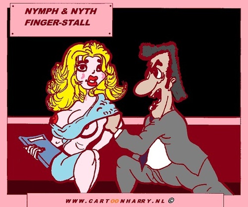 Cartoon: Nymph and Nyth (medium) by cartoonharry tagged girls,nude,nymph,cartoon,cartoonharry,cartoonist,dutch,toonpool