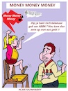 Cartoon: ABBA Hit (small) by cartoonharry tagged abba,geld,cartoonharry