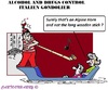 Cartoon: Alcohol -and Drugs Check (small) by cartoonharry tagged alcohol,drugs,check,gondolier,venetia,toonpool