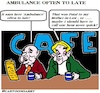 Cartoon: Ambulance (small) by cartoonharry tagged motherinlaw,ambulance