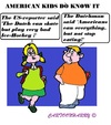 Cartoon: American Kids (small) by cartoonharry tagged usa,kids,eat,stop,dutch,skate,icehockey