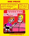 Cartoon: Armani and Hilfiger (small) by cartoonharry tagged sexshop,armani,hilfiger,one,two,price,grandma