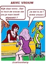 Cartoon: Arme Vrouw (small) by cartoonharry tagged vrouw,cartoonharry