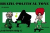 Cartoon: Brasil (small) by cartoonharry tagged dilmarousseff llula accordeon clarinet vips famous politicians cartoons cartoonists cartoonharry dutch toonpool