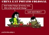Cartoon: Chinese Potato Eaters (small) by cartoonharry tagged china,beijing,potato,cola,cocacola,cartoons,cartoonists,cartoonharry,dutch,mcdonalds,toonpool