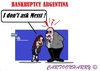 Cartoon: Christina Kirchner (small) by cartoonharry tagged argentina,bankruptcy,economic,messi,kirchner