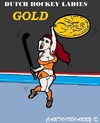 Cartoon: Dutch Hockey Ladies (small) by cartoonharry tagged dutch,hockey,gold,ladies,cartoon,cartoonist,cartoonharry,toonpool