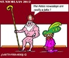 Cartoon: Dutch Santa (small) by cartoonharry tagged santa,claus,holland,belgium,security,blackpete,cartoon,cartoonharry,dutch,tonpool