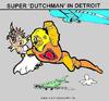 Cartoon: Dutch Superman (small) by cartoonharry tagged superman,dutch,cartoonharry,hero,detroit