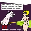 Cartoon: Eenzaam (small) by cartoonharry tagged eenzaam,boven,direkteur,cartoon,cartoonist,cartoonharry,dutch,toonpool