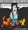 Cartoon: Elder People (small) by cartoonharry tagged elder,people,netherlands,victim,cartoon,cartoonist,cartoonharry,dutch,toonpool