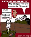 Cartoon: Fantasy (small) by cartoonharry tagged fantasy,petraeus,usa,cia,fbi,drone,emails,cartoon,cartoonharry,caroonist,dutch,toonpool