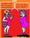 Cartoon: Fire (small) by cartoonharry tagged fire,relationship