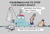 Cartoon: Fisherman And Nudist-Beach (small) by cartoonharry tagged fisherman,cartoonharry,nudist,fishing