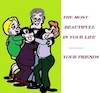 Cartoon: Friends (small) by cartoonharry tagged friends