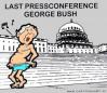 Cartoon: George W. Bush (small) by cartoonharry tagged whitehouse,bush,whistling