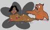 Cartoon: Girl and Owl (small) by cartoonharry tagged owl animal cartoonharry sexy girl brown