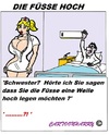 Cartoon: Hoch die Füsse (small) by cartoonharry tagged krank,krankenhaus,schwester,cartoon,cartoonist,cartoonharry,dutch,holland,deutsch,toonpool
