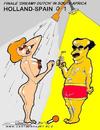 Cartoon: Holland 0 Spain 1 (small) by cartoonharry tagged delbosque,dreamy,dutch,spain,holland,cartoonharry