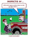 Cartoon: Inspectie of .... (small) by cartoonharry tagged inspectie,cartoonharry