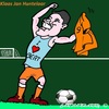 Cartoon: Klaas Jan Huntelaar (small) by cartoonharry tagged klaasjanhuntelaar,holland,ek,voetbal,cartoon,toon,dutch,cartoonist,cartoonharry,toonpool