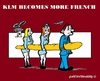 Cartoon: KLM (small) by cartoonharry tagged klm,flyco,airplane,pilot,stewardess,french,frenchstick,france,netherlands,cartoon,cartoonist,cartoonharry,dutch,toonpool