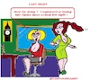 Cartoon: Last Night (small) by cartoonharry tagged cartoonharry