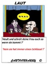 Cartoon: Laut (small) by cartoonharry tagged frau,gattin,schrei,sex,schlüssel,cartoon,cartoonist,cartoonharry,dutch,toonpool