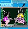 Cartoon: Lieb und Hässlich (small) by cartoonharry tagged mädchen,lieb,hässlich