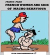 Cartoon: Macho-sickness (small) by cartoonharry tagged sick,tired,macho,france,french,paris,cartoon,cartoonist,cartoonharry,dutch,toonpool