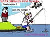 Cartoon: Many Midges (small) by cartoonharry tagged midge,wasp,fishing,water,bite,cartoon,cartoonist,cartoonharry,dutch,toonpool