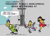 Cartoon: Miners Free (small) by cartoonharry tagged miners,chili,tumult,free,mistress,cartoonharry