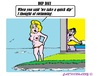 Cartoon: Misunderstanding (small) by cartoonharry tagged misunderstanding,bed,swim