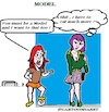 Cartoon: Model (small) by cartoonharry tagged model,girls