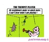 Cartoon: Music (small) by cartoonharry tagged music,trumpet,player,noise,neighbours