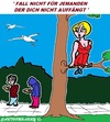 Cartoon: Nicht Fallen (small) by cartoonharry tagged fallen,auffangen