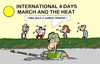 Cartoon: Nijmegen (small) by cartoonharry tagged mission,marches,nijmegen,heat,2010,cartoonharry,soldier,water