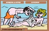 Cartoon: Nymph and Nyth (small) by cartoonharry tagged girls,nude,nymph,cartoon,cartoonharry,cartoonist,dutch,toonpool