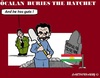 Cartoon: Öcalan (small) by cartoonharry tagged öcalan,kurdistan,turkye,bury,hatchet,politics,cartoons,cartoonists,dutch,cartoonharry,toonpool