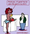 Cartoon: One Spot (small) by cartoonharry tagged woman,washing,spot,man,good,cartoons,cartoonists,cartoonharry,dutch,toonpool