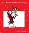 Cartoon: Only King (small) by cartoonharry tagged king,koning,holland,willemalexander,alleen,cartoons,cartoonisten,cartoonharry,dutch,toonpool