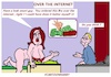 Cartoon: Over the Internet (small) by cartoonharry tagged internet,cartoonharry