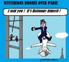 Cartoon: Paris Drones (small) by cartoonharry tagged france,paris,drones,hollande