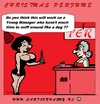 Cartoon: Perfume (small) by cartoonharry tagged perfume,christmas,xmas,present,sniff,cartoon,cartoonist,cartoonharry,dutch,toonpool