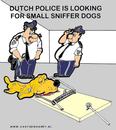 Cartoon: Police Want Little Sniffer Dog (small) by cartoonharry tagged sniffer,dog,cartoonharry,dutch,police