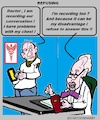 Cartoon: Refusing (small) by cartoonharry tagged refusing,recording