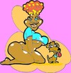 Cartoon: Rihanna (small) by cartoonharry tagged orange,rihanna,girls,dogs,cartoonharry