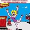 Cartoon: Romantik (small) by cartoonharry tagged romantik,liebe,brennstoff