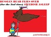 Cartoon: Russian Bear (small) by cartoonharry tagged sweden,russia,airforce,asleep,guard,asterix,cartoons,cartoonists,cartoonharry,dutch,toonpool